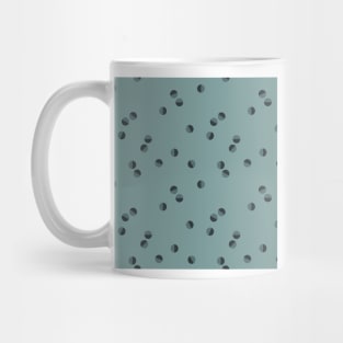 Scattered Dots Minimalist Geometric Pattern - Ocean Mug